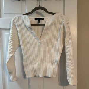 White House Black Market Ribbed Crop Sweater Size S